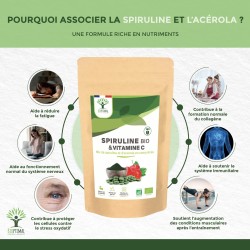 Acérole et Spiruline Bio : énergie, immunité et spiraling pour prévenir vos maux de tête